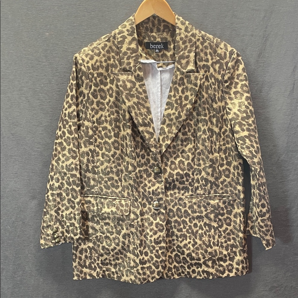 Berek Women's Leopard Print Blazer